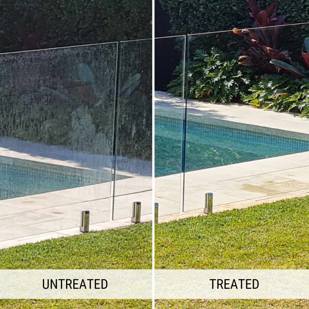 Surface stains on glass