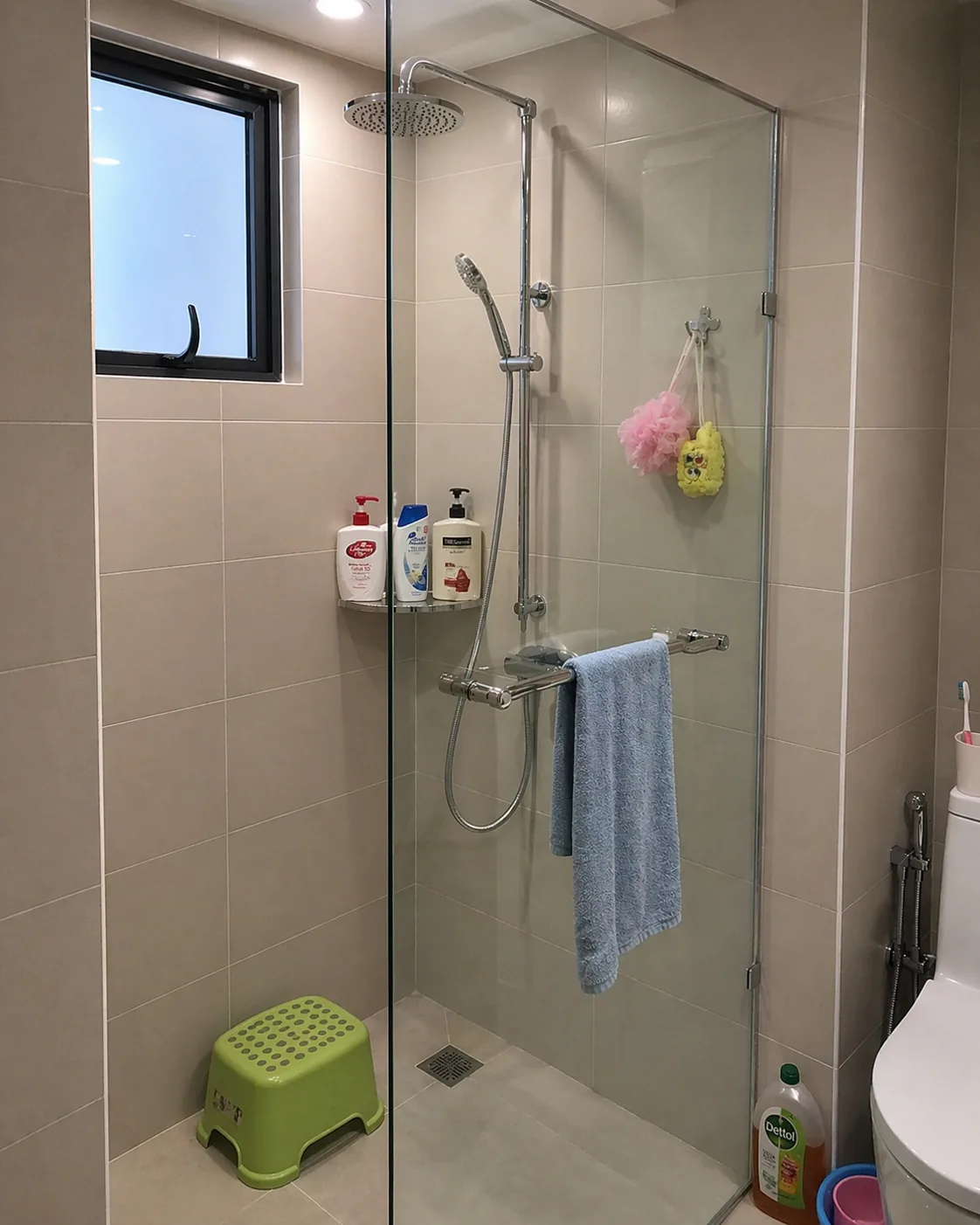 Same shower glass after 3 years still looks like new — protected by EnduroShield