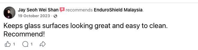 Customer review by Jay Seoh Wei Shan
