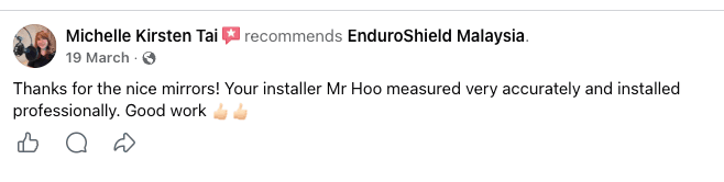 Customer review by Michelle Kirsten Tai