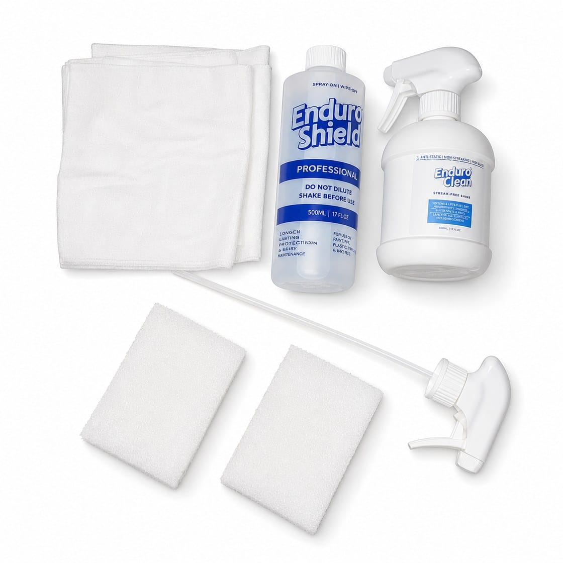 EnduroShield Pro Kit — 500ml coating, 500ml EnduroClean, cloths and pads