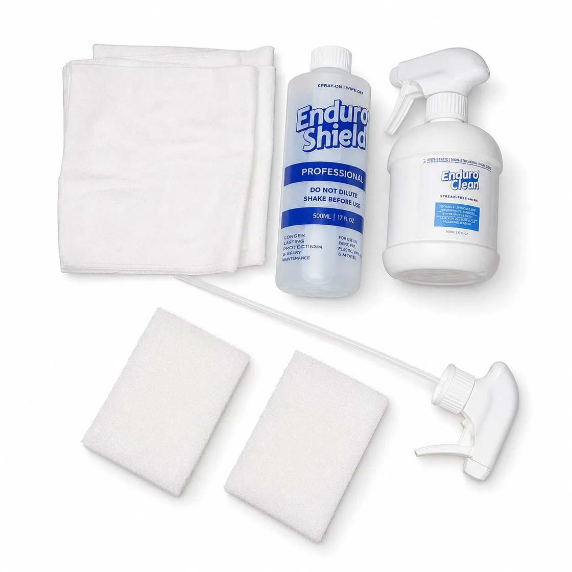 EnduroShield Pro Kit — 500ml coating, 500ml EnduroClean, cloths and pads