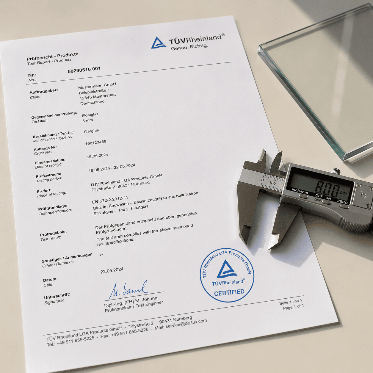 TÜV Rheinland Certified