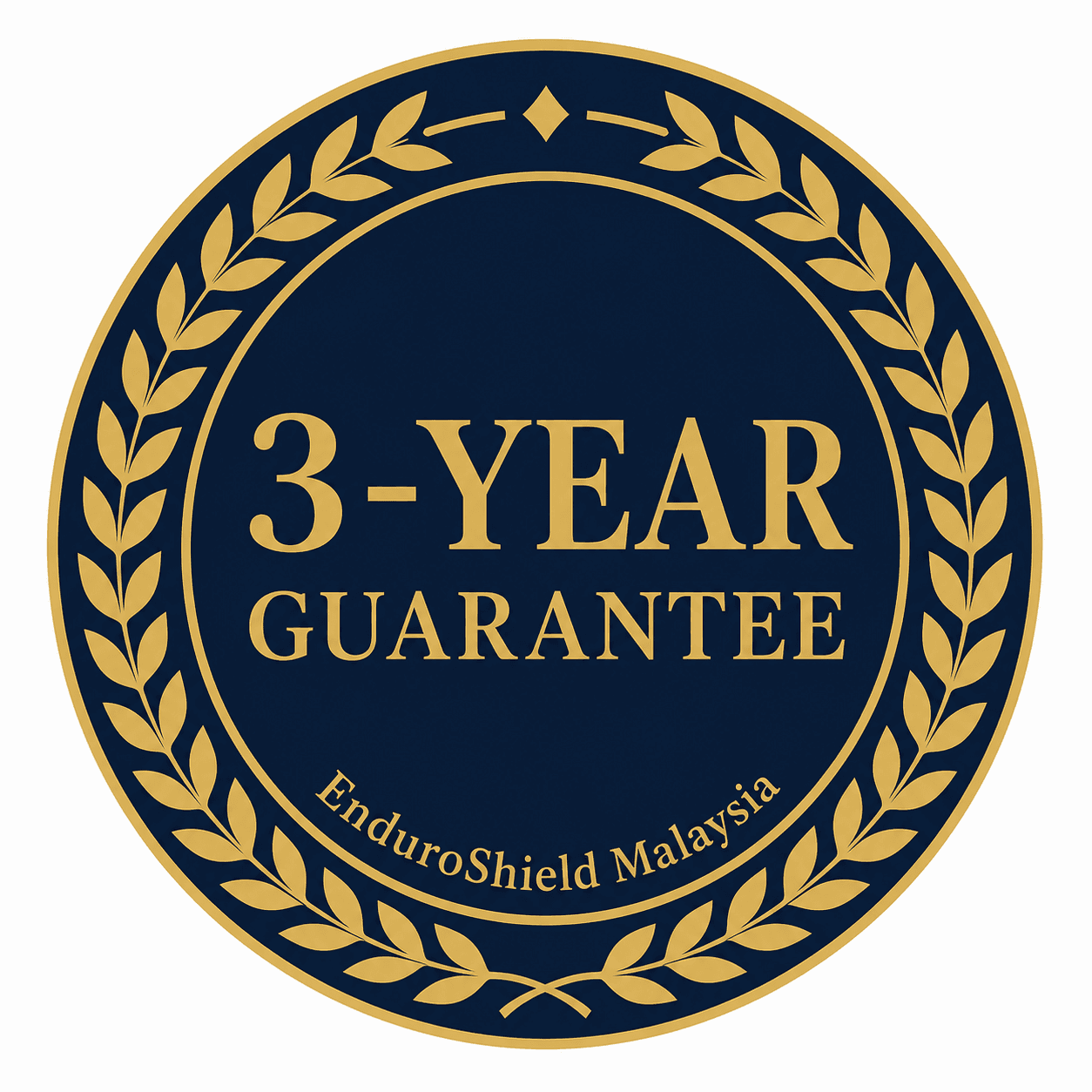 3-year guarantee on refill bottle