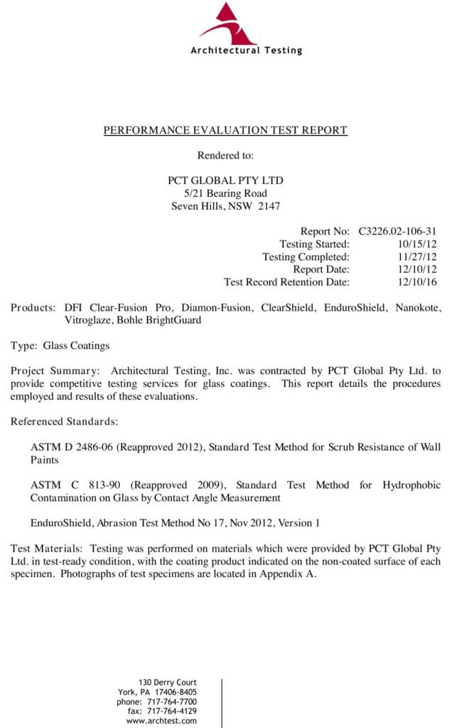 Intertek Test Report