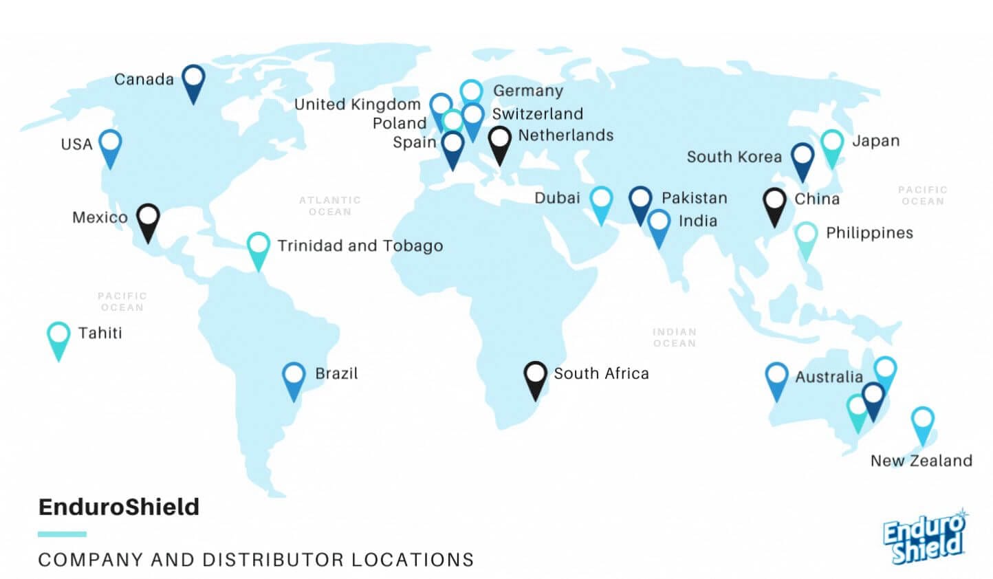 EnduroShield distributors around the world
