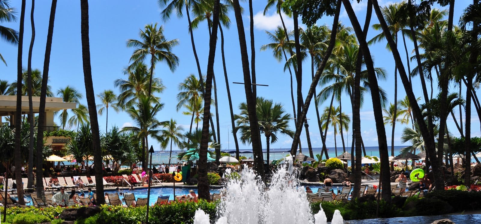 Hilton Hawaiian Village Waikiki Beach Resort, Oahu Hawaii — beachfront resort panorama